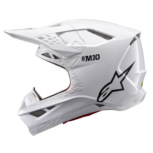 HELMET SM10 SOLID WHT S - Image 5