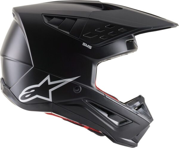 HELMET SM5 SOLID BLACK L - Image 2