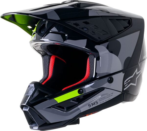 HELMET SM5 ROV2 GY/YLW XS