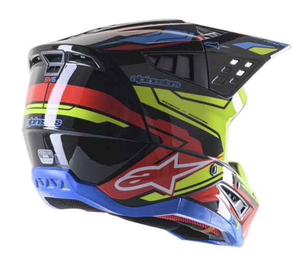 HELMET SM5 ACT2 BK/Y/R L - Image 2