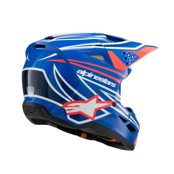 HELMET YTH SM3 WURX BLUE/RED/W - Image 2