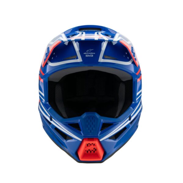 HELMET YTH SM3 WURX BLUE/RED/W - Image 5