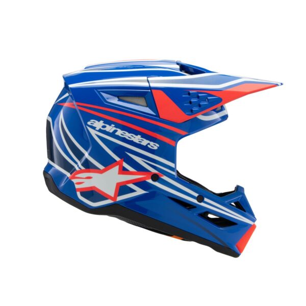 HELMET YTH SM3 WURX BLUE/RED/W - Image 7