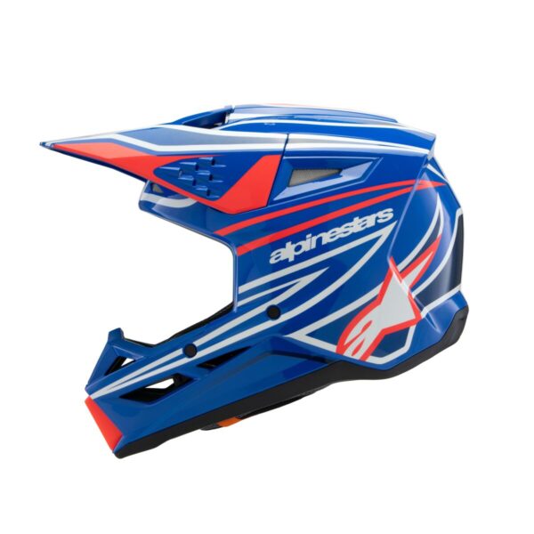 HELMET YTH SM3 WURX BLUE/RED/W - Image 6
