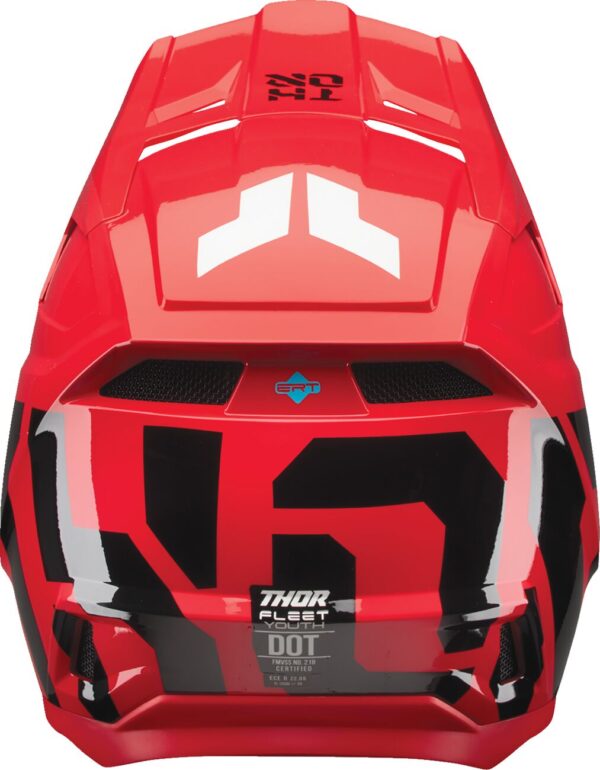 HELMET FLEET YOUTH FORGE RED M - Image 3