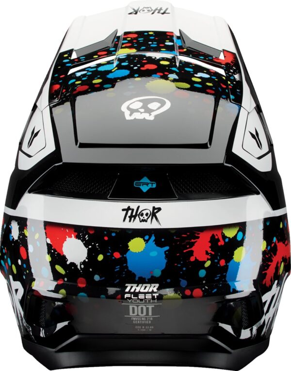 HELMET FLEET YOUTH SPLAT BLK S - Image 3