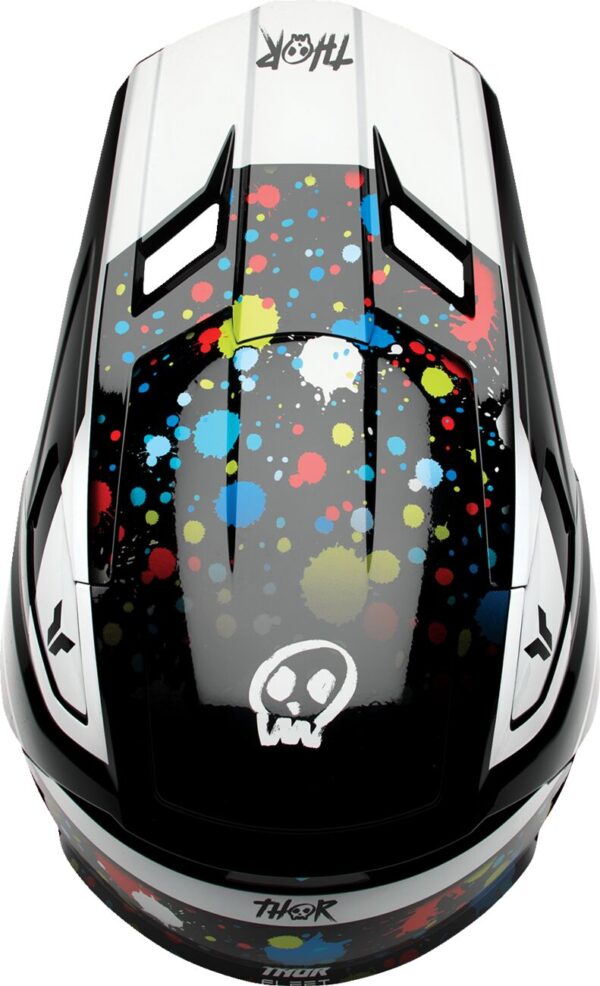 HELMET FLEET YOUTH SPLAT BLK M - Image 5