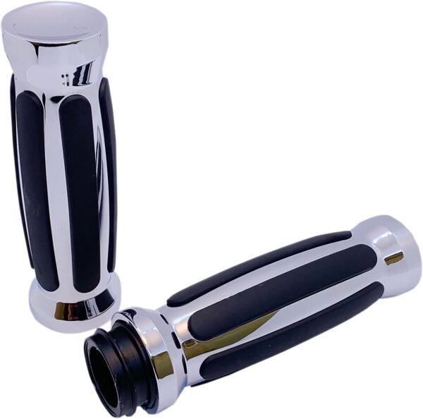 GRIP STRAIGHT RUB CHR TBW