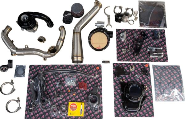 TURBO TORNADO M8 BLK/SS
