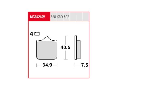 BRAKE PAD TRW - Image 2