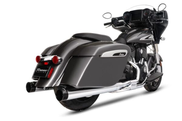 MUFFLER DBX 4 INDIAN CH/BK