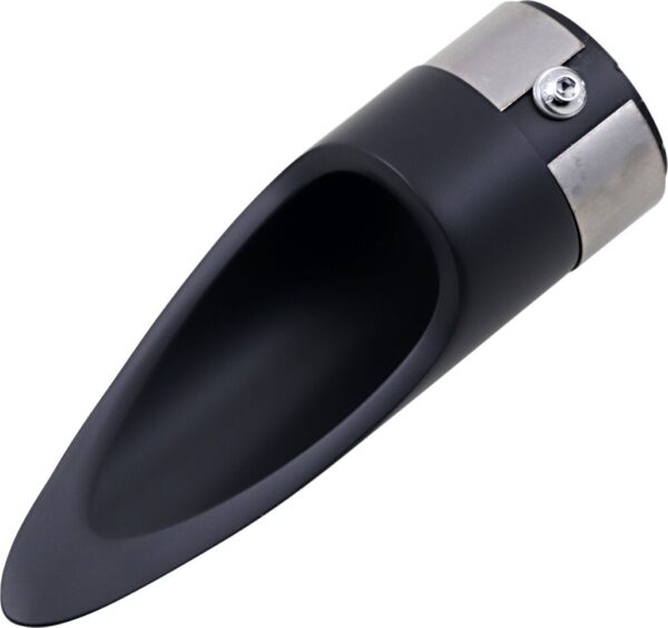 EXHAUST TIP SCALLOP BLK
