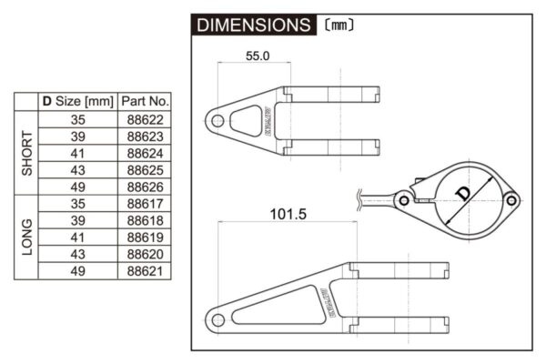 HEADLIGHT BRACKET LONG - Image 3