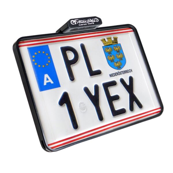 LIC.PLT. W/TL BK AUSTRIA