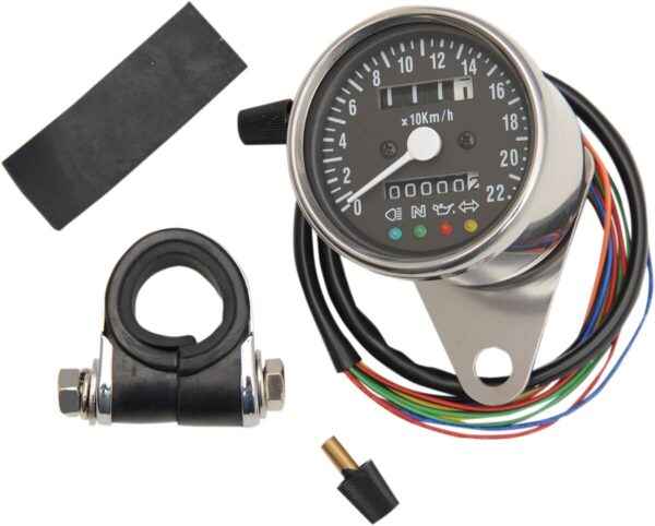 SPEEDO 4-LED BLK KM/H 2:1RATIO