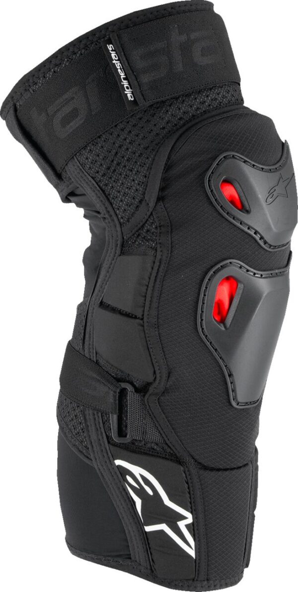 KNEE GUARD BIOPRO BLK/RD/WHT S