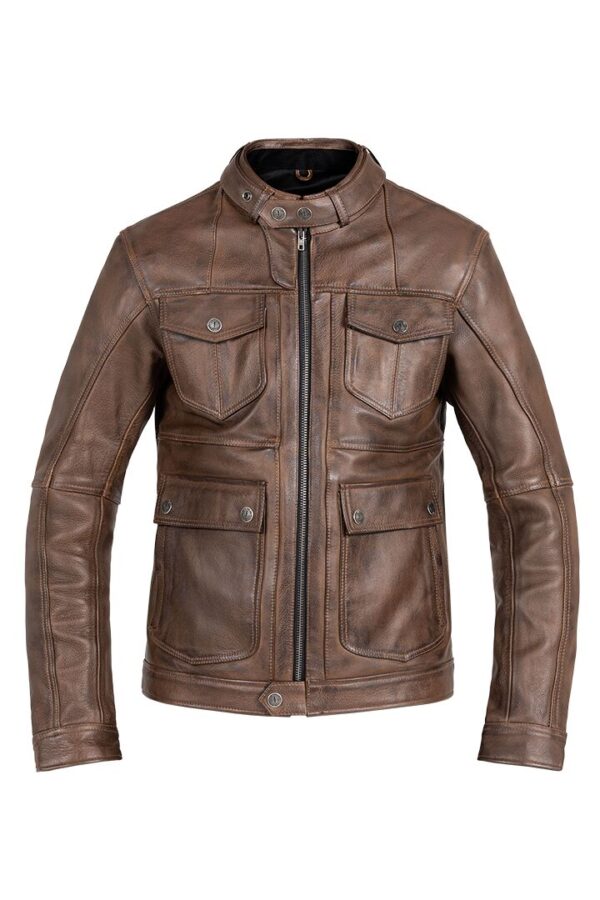 JACKET DRIFTER LEATHER BROWN X