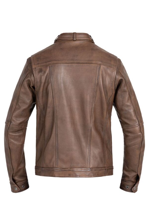 JACKET DRIFTER LEATHER BROWN X - Image 5
