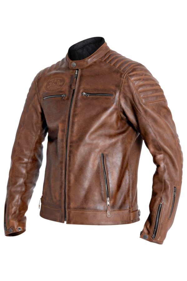 JACKET DEXTER LEATHER BROWN MD - Image 4