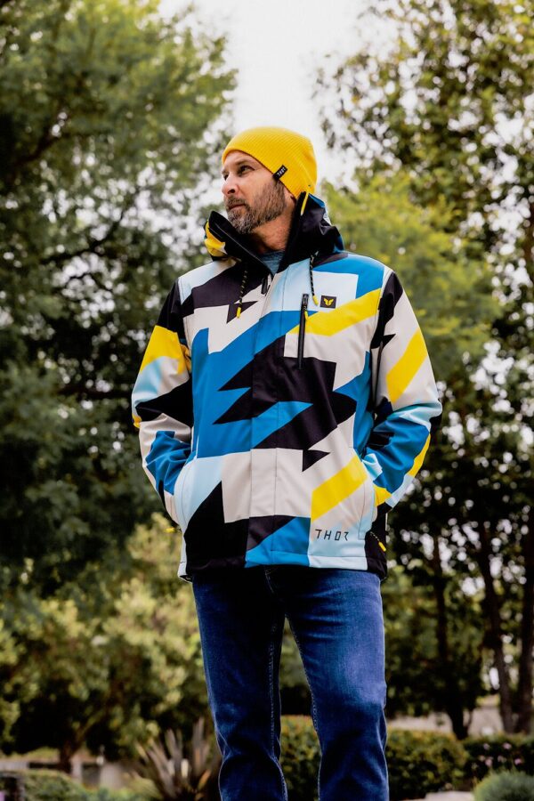 JACKET TOUR BRAVE BL/YL SM - Image 6