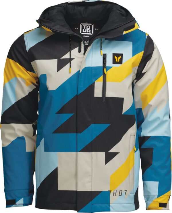 JACKET TOUR BRAVE BL/YL 2X - Image 2