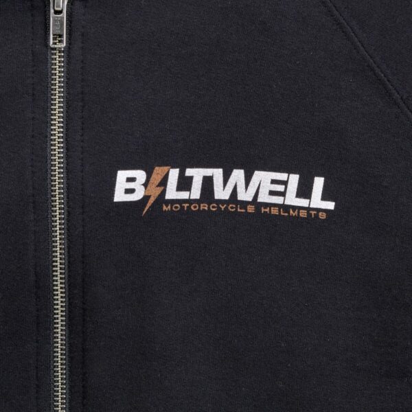 HOODIE BOLTS ZIP BLACK XL - immagine 6
