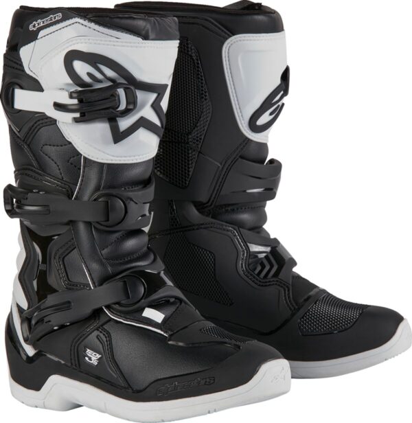 BOOT TECH3S YTH WHT/BLK 7