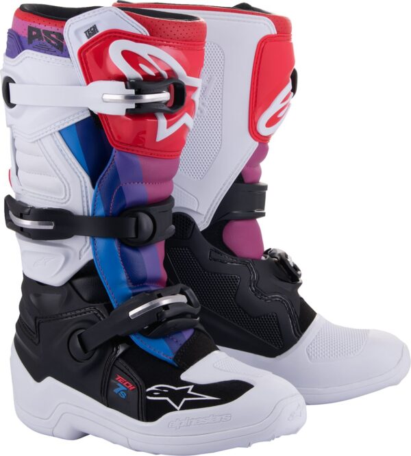 BOOT TECH7S W/B/RAINBOW 2