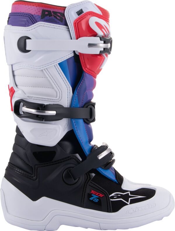 BOOT TECH7S W/B/RAINBOW 4 - Image 7