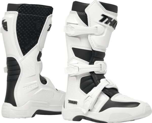 BOOT YTH BLITZ XR WH/BK 4