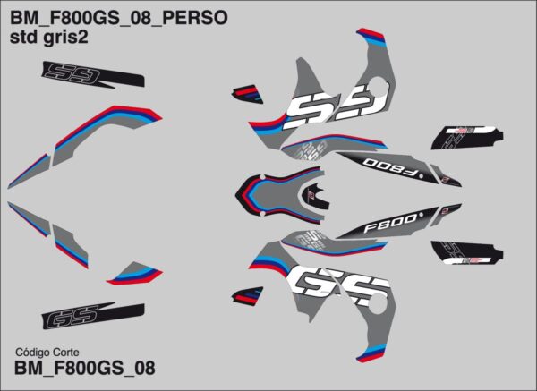 DECAL KIT BMW F800GS 2008 - immagine 2