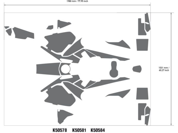 DECAL KIT R1250GS ADV 40TH BL - immagine 3