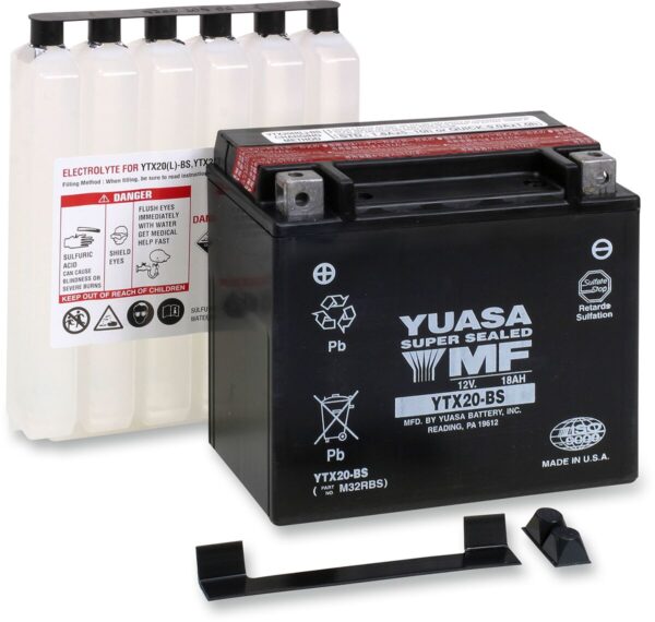 BATTERY YUASA MF YTX20-BS