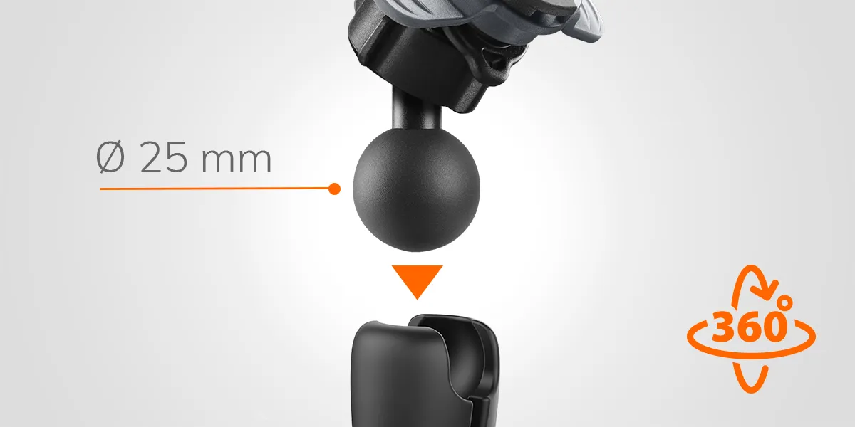OPTILINE BALL HEAD ? 25 MM
ADATTATORE DA RAM A DUOLOCK - immagine 2