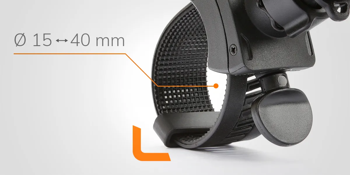 OPTILINE BELTPORTA TELEFONO MOTO PER MANUBRIO DA 15 A 40MM - immagine 4