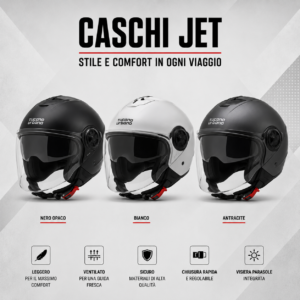 Caschi jet moto Tecno Motor Garage