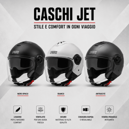 Caschi jet moto Tecno Motor Garage