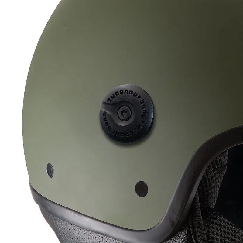 CASCO MOTO JET TUCANO URBANO VERDE AIRBORNE UNISEX - immagine 2