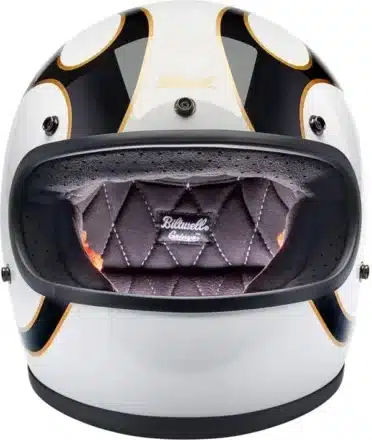 Casco integrale Biltwell fiamme per moto custom