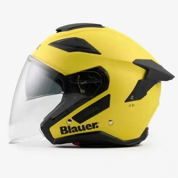CASCO MOTO JET BLAUER HT JJ01 MONO GIALLO COLOR H 140 - immagine 3