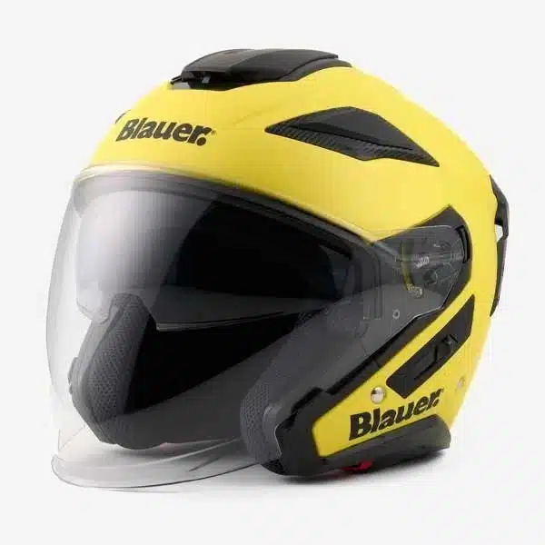 CASCO MOTO JET BLAUER HT JJ01 MONO GIALLO COLOR H 140