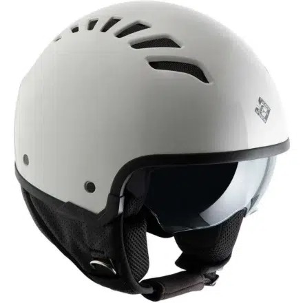 Casco jet Tucano Urbano bianco ghiaccio lucido