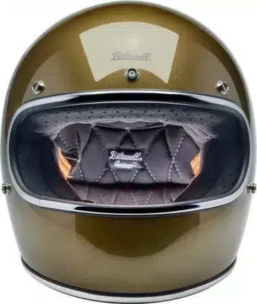 Casco integrale oro Biltwell per café racer