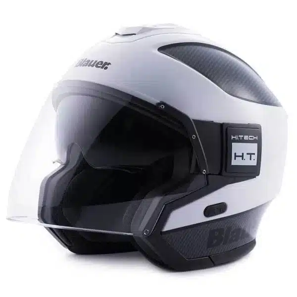 CASCO MOTO JET BLAUER SOLO BTR TAGLIA M2 PREDISPOSIZIONE BT COLORE BIANCO H108