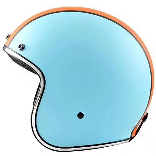 Casco jet BHR vintage 811 azzurro opaco