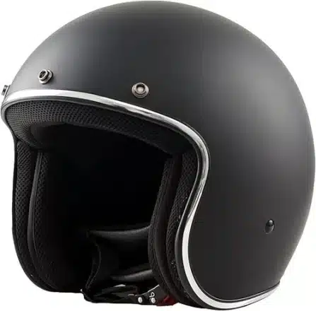 Casco jet BHR nero per scooter e moto
